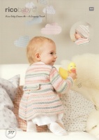 Knitting Pattern - Rico 517 - Baby Dream DK - Coat & Beret